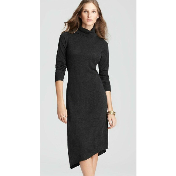 Eileen Fisher Dresses & Skirts - Eileen Fisher 100% Merino Wool Midi Asymmetric Sweaterdress XL